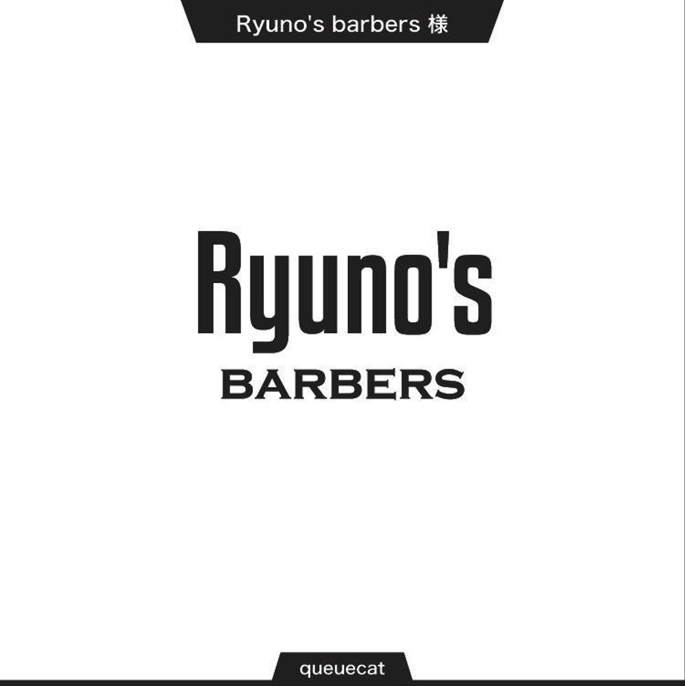 個人経営のbarber shop[Ryuno’barbers]のロゴ制作