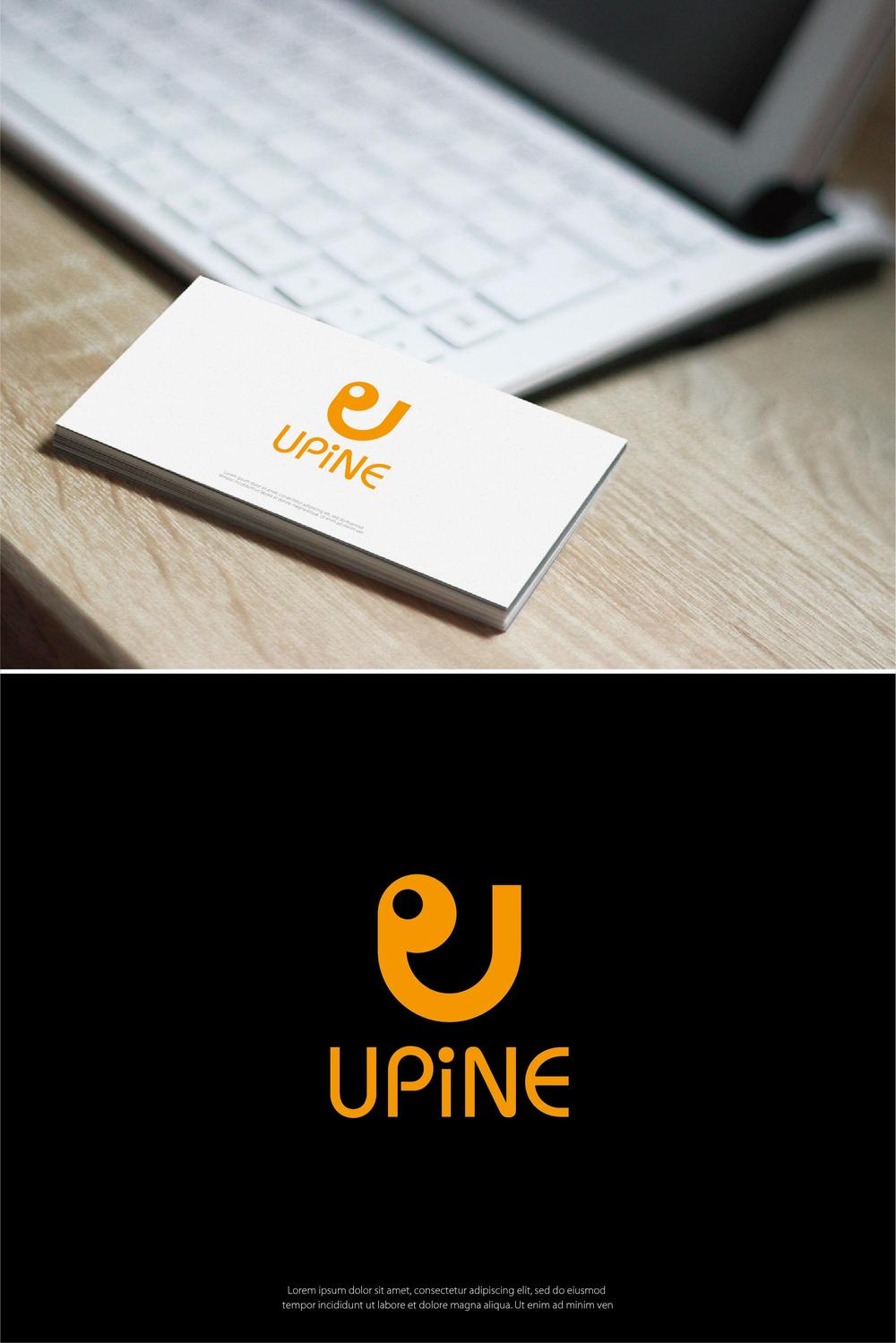 新会社「UPiNE」のロゴ、アイコン制作