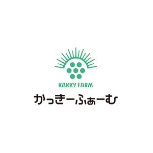 creyonさんのぶどう　とうもろこし農家　かっきーふぁーむ　ロゴへの提案