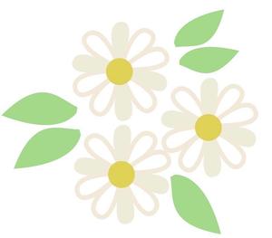 moi_illust (iiimoi_illust)さんのベビーバスポンチョに刺繍する「花」を使ったイラストへの提案