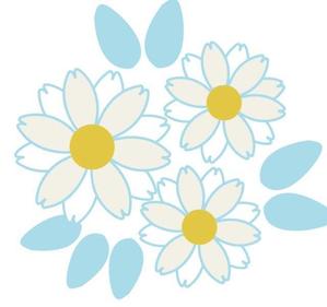moi_illust (iiimoi_illust)さんのベビーバスポンチョに刺繍する「花」を使ったイラストへの提案