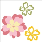 YOKO (Horry_violet)さんのベビーバスポンチョに刺繍する「花」を使ったイラストへの提案