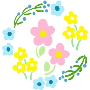 moi_illust (iiimoi_illust)さんのベビーバスポンチョに刺繍する「花」を使ったイラストへの提案