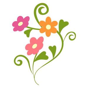 suresystem (suresystem)さんのベビーバスポンチョに刺繍する「花」を使ったイラストへの提案