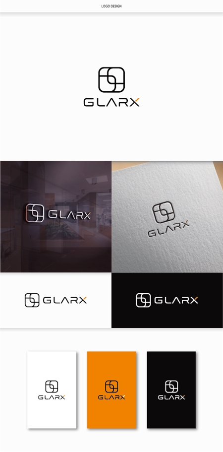 DeeDeeGraphics (DeeDeeGraphics)さんの株式会社GLARXのロゴ作成依頼への提案