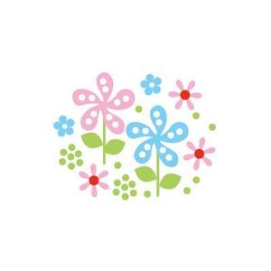 oroshipons (oroshipons)さんのベビーバスポンチョに刺繍する「花」を使ったイラストへの提案