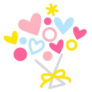 さんのベビーバスポンチョに刺繍する「花」を使ったイラストへの提案