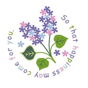 shu_designさんのベビーバスポンチョに刺繍する「花」を使ったイラストへの提案