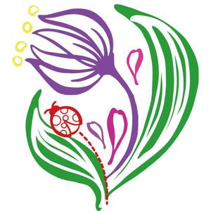 ja629421ttさんのベビーバスポンチョに刺繍する「花」を使ったイラストへの提案