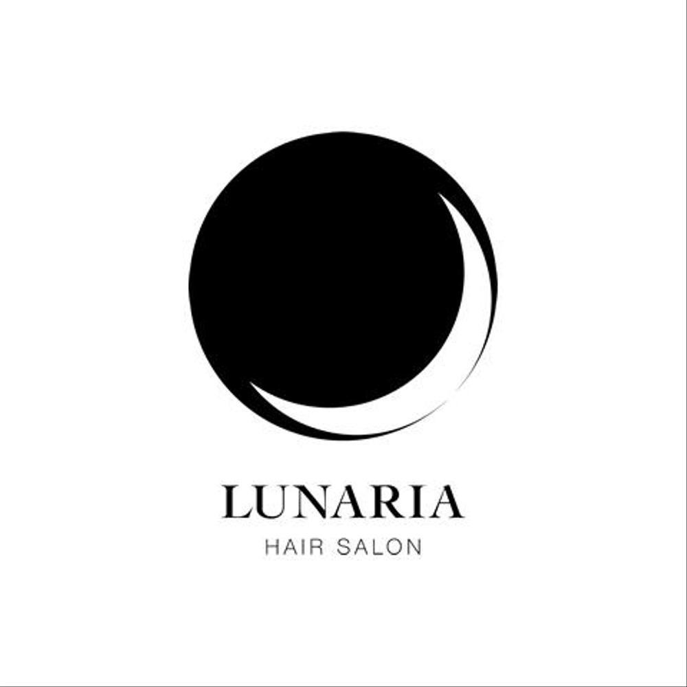 「LUNARIA HAIR SALON」のロゴ作成