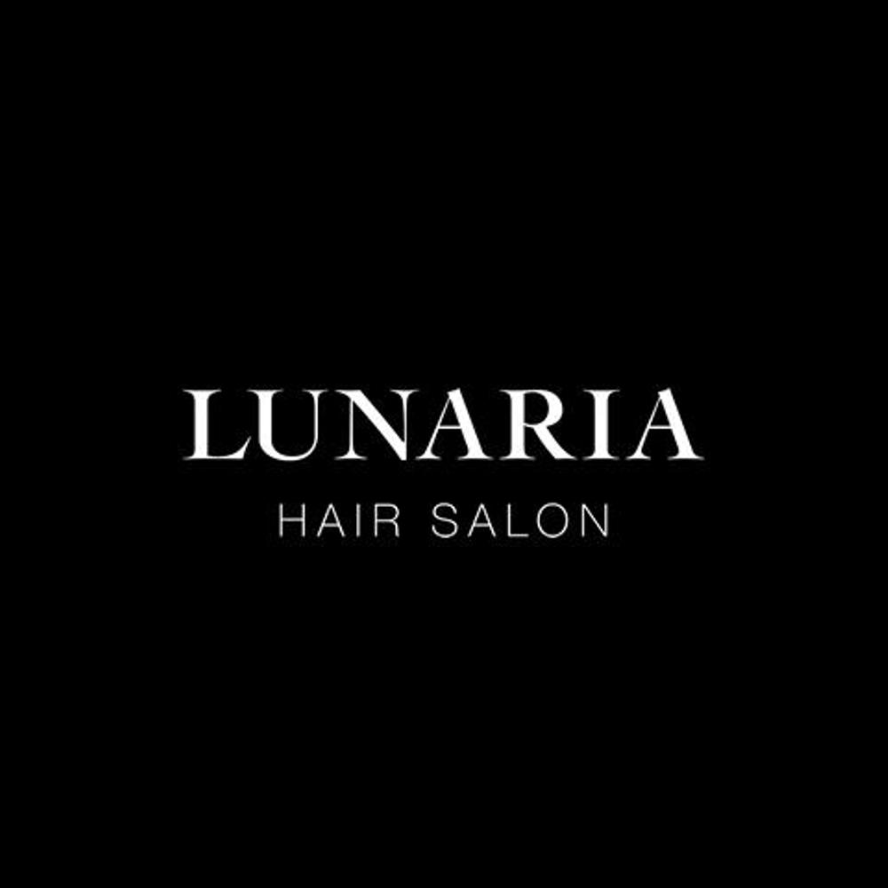 「LUNARIA HAIR SALON」のロゴ作成