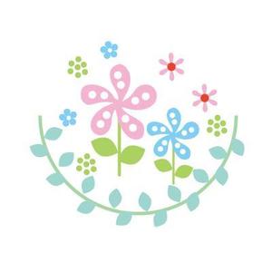 oroshipons (oroshipons)さんのベビーバスポンチョに刺繍する「花」を使ったイラストへの提案