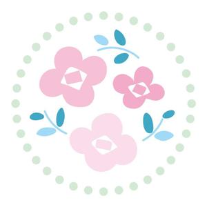 mocco (kabet)さんのベビーバスポンチョに刺繍する「花」を使ったイラストへの提案