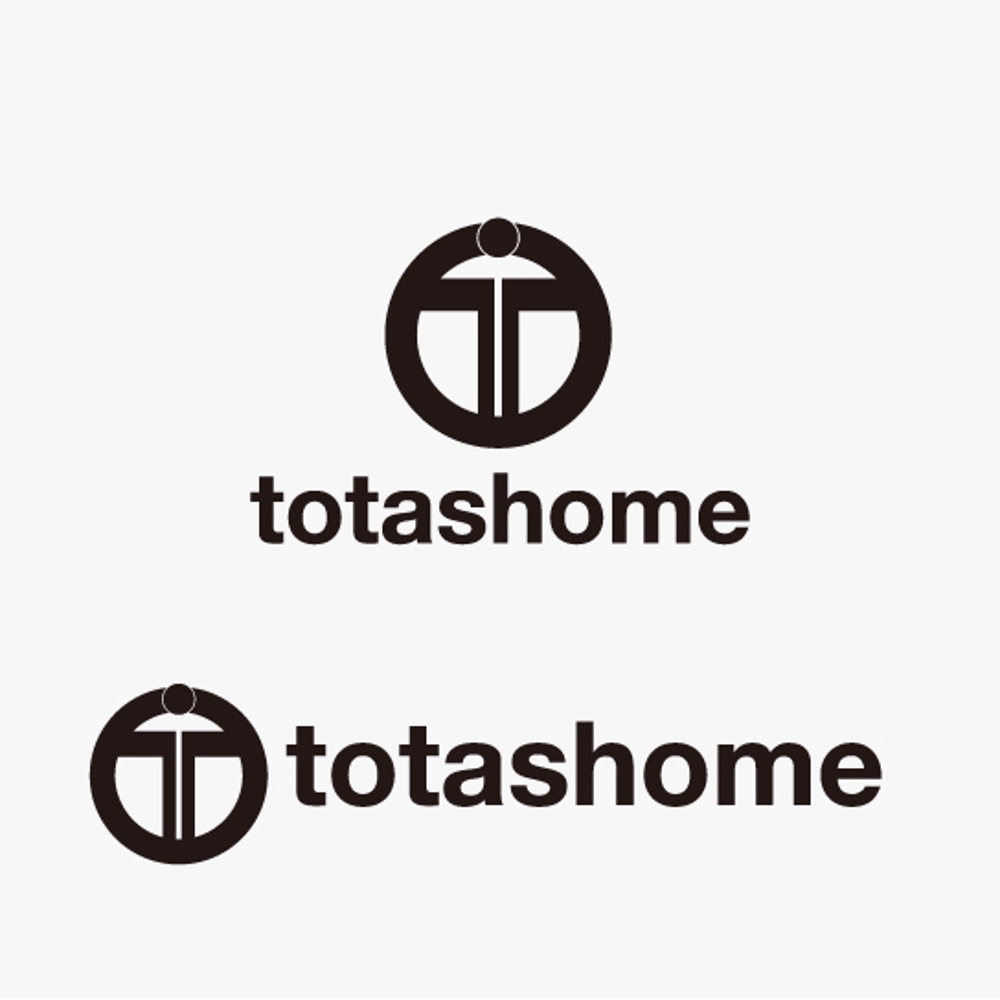 「totashome」のロゴ作成