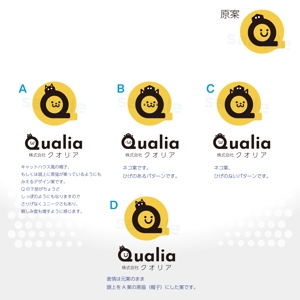 okam- (okam_free03)さんの不動産会社「株式会社Qualia(クオリア)」の社名ロゴへの提案