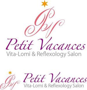 soramomoさんのリラクゼーションサロン「Vita-Lomi & Reflexology Salon  Petit Vacances」のロゴ作成への提案