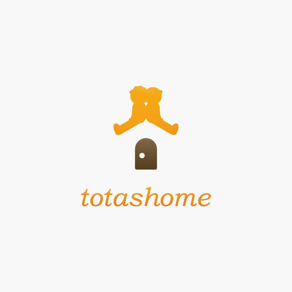 「totashome」のロゴ作成