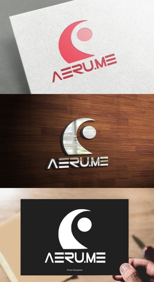 athenaabyz ()さんの少し憧れな人と会えるマッチングサイト「Aeru.me」のロゴへの提案