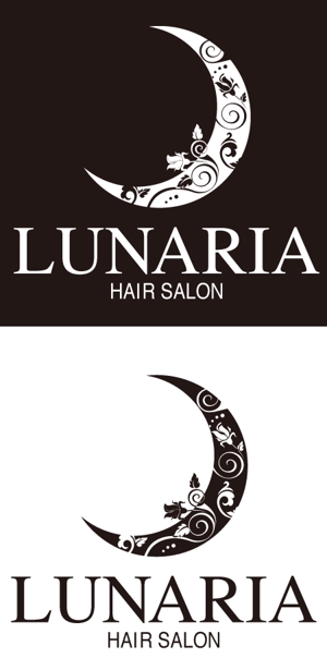 CF-Design (kuma-boo)さんの「LUNARIA HAIR SALON」のロゴ作成への提案