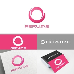 minervaabbe ()さんの少し憧れな人と会えるマッチングサイト「Aeru.me」のロゴへの提案