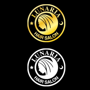 san_graphicさんの「LUNARIA HAIR SALON」のロゴ作成への提案