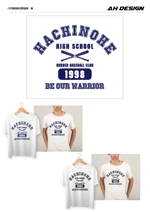 ah_design (ah_design)さんの高校野球部のチームTシャツデザインへの提案