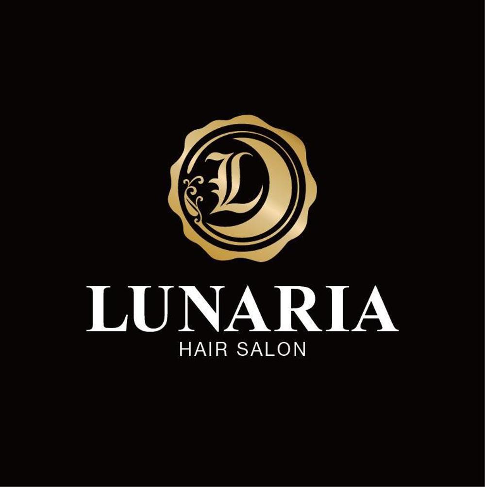 「LUNARIA HAIR SALON」のロゴ作成