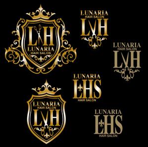 ds-second (ds-second)さんの「LUNARIA HAIR SALON」のロゴ作成への提案
