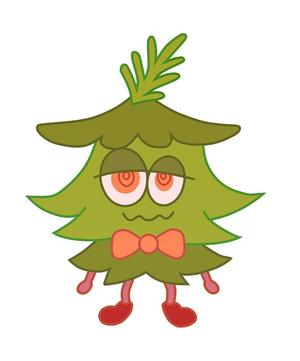 もっしーに ()さんの杉の木のキャラクター制作への提案