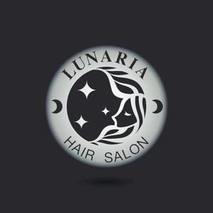 Veritas Creative (veritascreative)さんの「LUNARIA HAIR SALON」のロゴ作成への提案