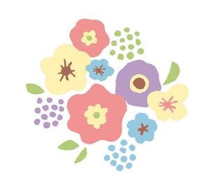 naocon (Kosovo)さんのベビーバスポンチョに刺繍する「花」を使ったイラストへの提案