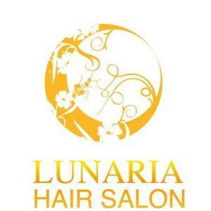 iDw (idw_)さんの「LUNARIA HAIR SALON」のロゴ作成への提案