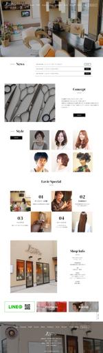 ジェシー (jessy310)さんの【美容室ホームページ】TOPデザイン募集！サロンの雰囲気にビンテージ感をプラスしたデザインを希望への提案