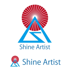 Ｔシャツおじさん (t-ojisan)さんの金融・不動産関係　「Shine Artist」の ロゴへの提案