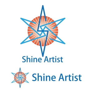 Ｔシャツおじさん (t-ojisan)さんの金融・不動産関係　「Shine Artist」の ロゴへの提案