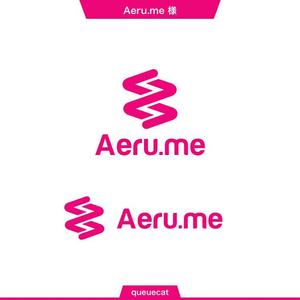 queuecat (queuecat)さんの少し憧れな人と会えるマッチングサイト「Aeru.me」のロゴへの提案