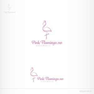 YON-DESIGN (10-MO)さんのcafé & bakery 「Pink Flamingo.sw」の ロゴへの提案