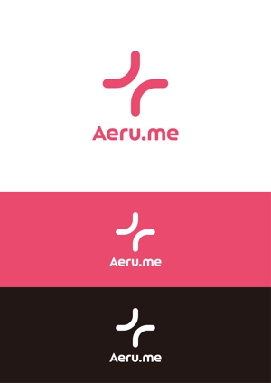 HAREAME (hareame)さんの少し憧れな人と会えるマッチングサイト「Aeru.me」のロゴへの提案