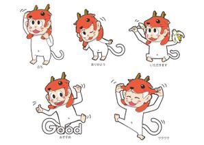 ごましゃん (muronmuro)さんの【当選報酬16万円】シカの被り物をしたサルのキャラクターデザインコンペへの提案