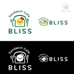 mu_cha (mu_cha)さんのオープンサンドウィッチ店  【Sandwich Cafe  BLISS】のロゴへの提案