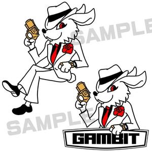 TagamiGames (TagamiGames)さんの車のパーツブランド「GAMBIT」うさぎのキャラクターデザインへの提案
