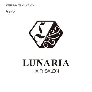 J wonder (J-wonder)さんの「LUNARIA HAIR SALON」のロゴ作成への提案