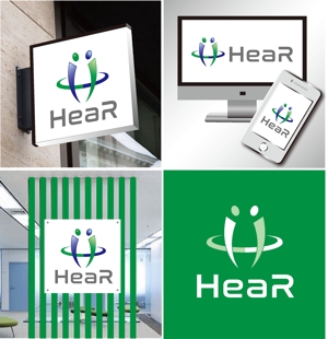 dk-design (dk-design)さんの新会社「HeaR.Inc」のロゴへの提案