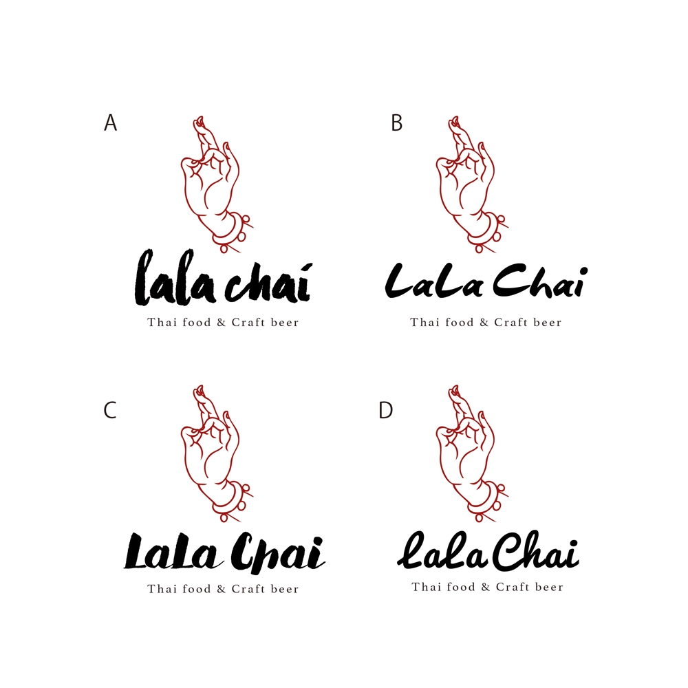 タイフードとクラフトビール店「LaLa Chai」のロゴ