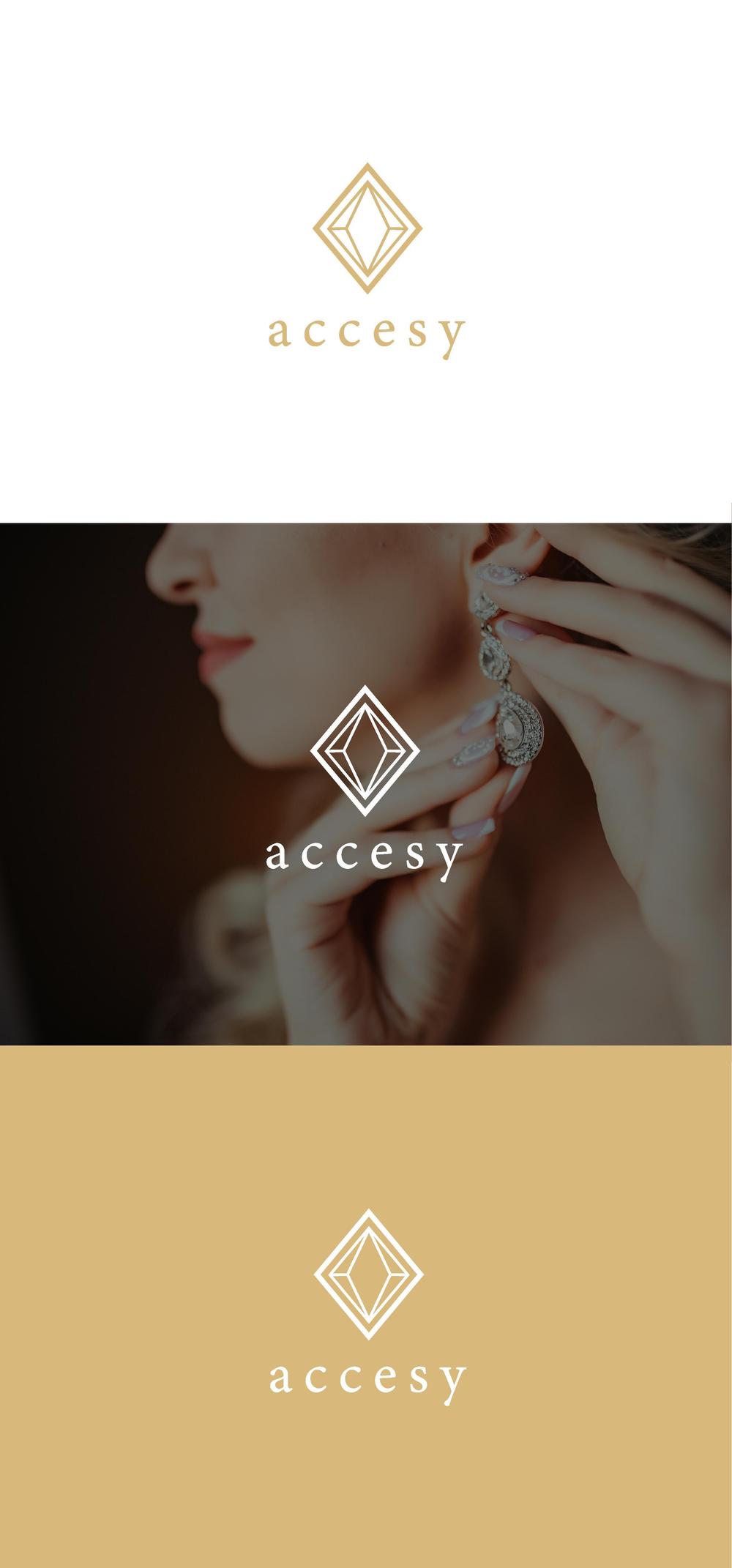 ジュエリーブランド　accesy のロゴ