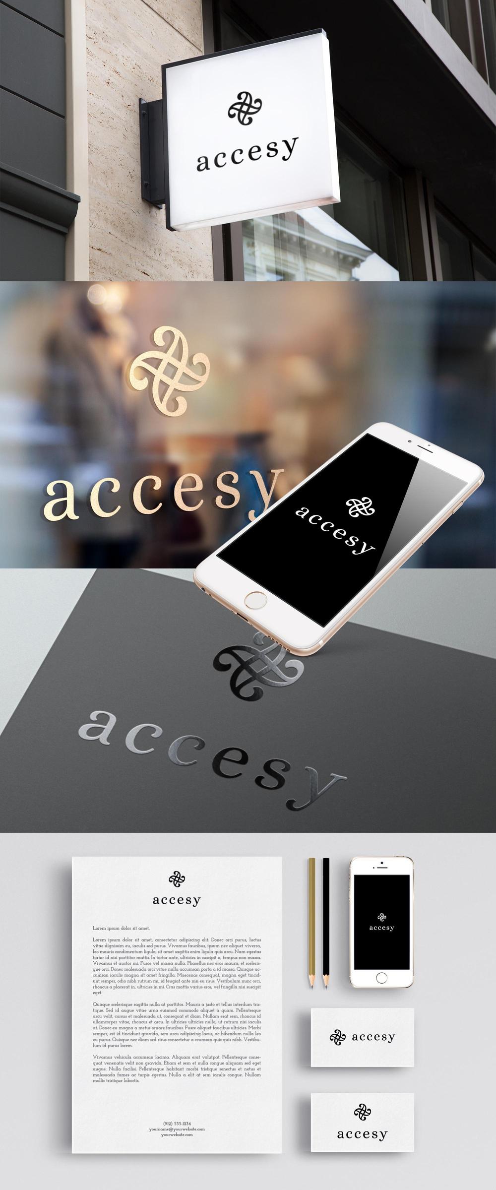 ジュエリーブランド　accesy のロゴ