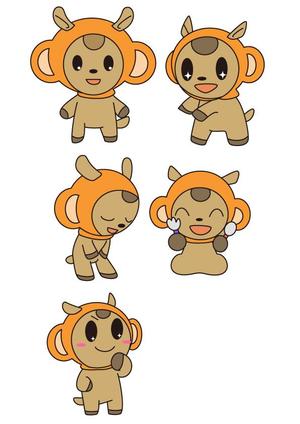 株式会社イーネットビズ (e-nets)さんの【当選報酬16万円】シカの被り物をしたサルのキャラクターデザインコンペへの提案