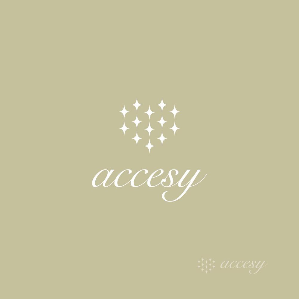 ジュエリーブランド　accesy のロゴ