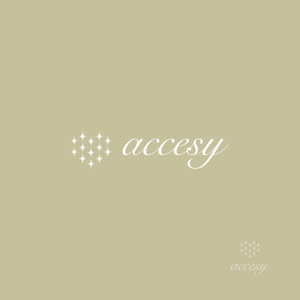 ジュエリーブランド　accesy のロゴ