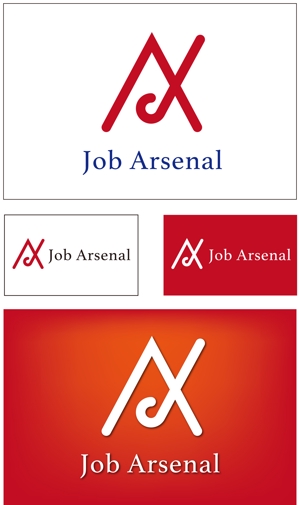 taki-5000 (taki-5000)さんの人材会社　「Job Arsenal」のロゴです。への提案
